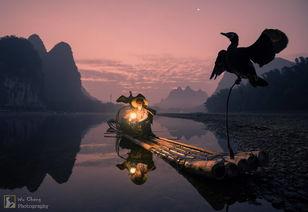 渔火照江眠,悠然入梦乡